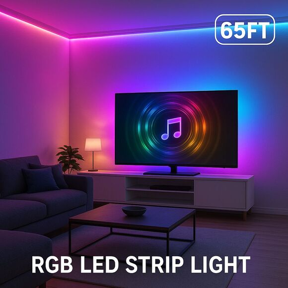 LED Strip Lights, Smart Light with App Remote Control, RGB LED Lights for room - Picture 3 of 4